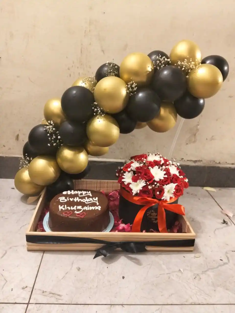Black & Gold Birthday Surprise