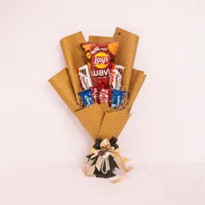 Delight Snack and Chocolate Bouquet