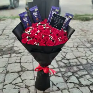 Love Dairy Milk Rose Bouquet