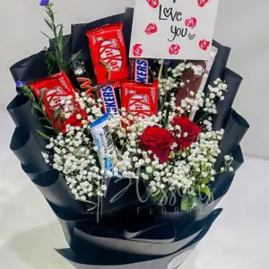 Forever Love Chocolate & Rose Bouquet