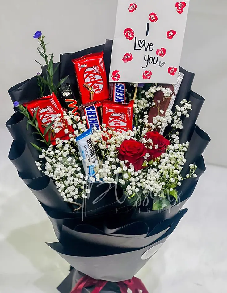 Forever Love Chocolate & Rose Bouquet
