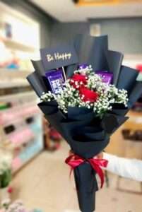 Be Happy Chocolate Rose Bouquet