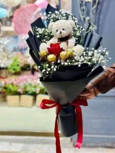 Teddy Love Surprise Bouquet