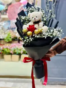 Teddy Love Surprise Bouquet