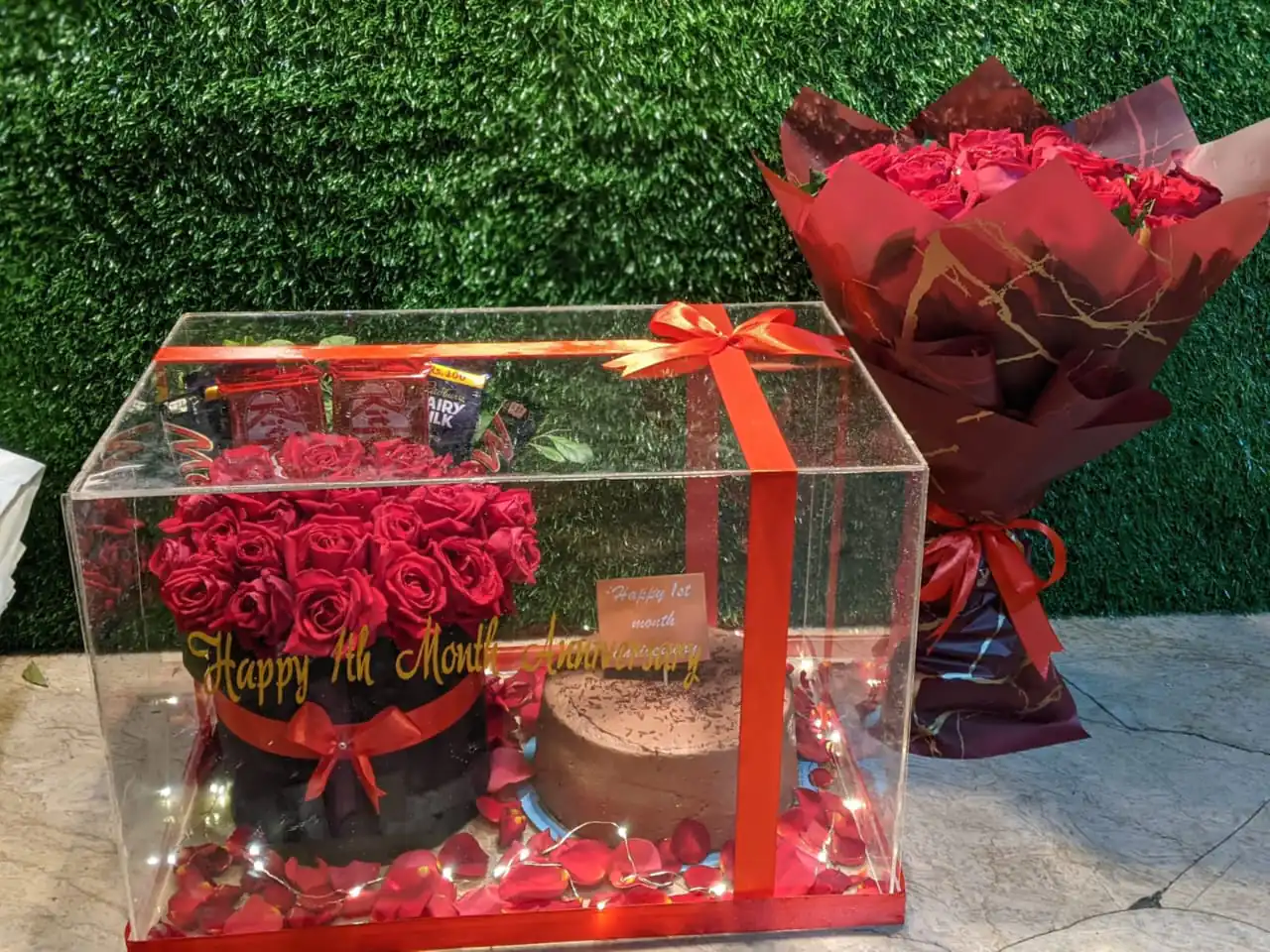 Crimson Love Anniversary Surprise Box