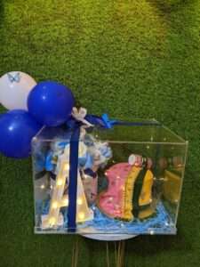 Royal Blue Initial Celebration Box