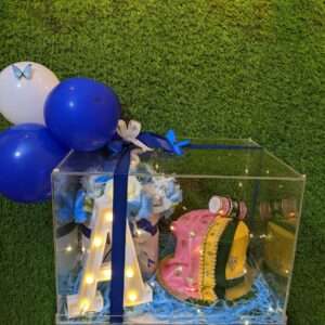 Royal Blue Initial Celebration Box