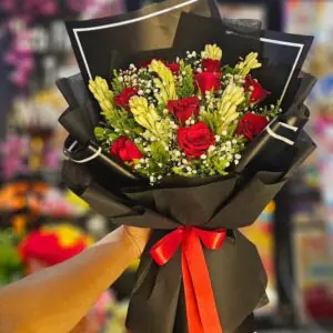 Red Roses Flowers Bouquet