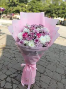 Pink & Purple Flowers Bouquet