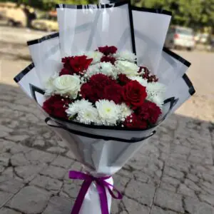 Burgundy & White Luxury Bouquet