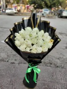 White Roses Flowers Bouquet