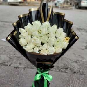 White Roses Flowers Bouquet