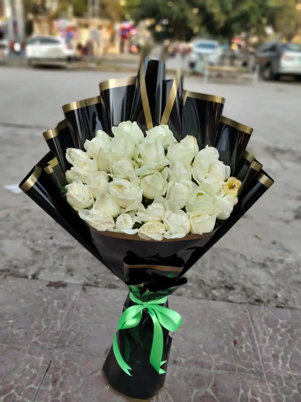 White Roses Flowers Bouquet