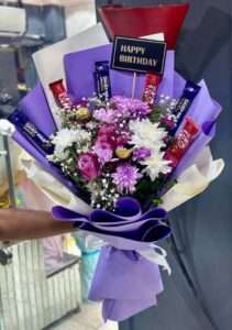 Purple Delight Birthday Bouquet