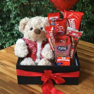 Forever Love Teddy & Chocolate Box