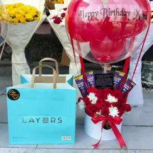 Luxury Balloon Flower Box