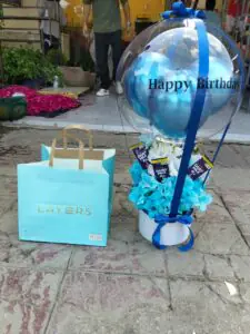 Elegant Blue Birthday Combo