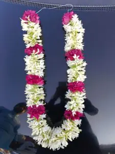 Royal Pink & White Tuberose Mala