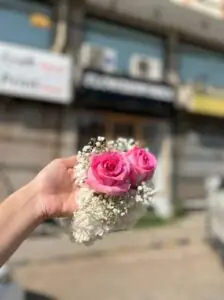 Pink Rose Gajra