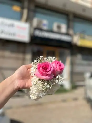 Pink Rose Gajra