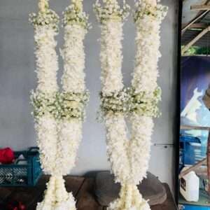 Royal White Wedding Haar Pair