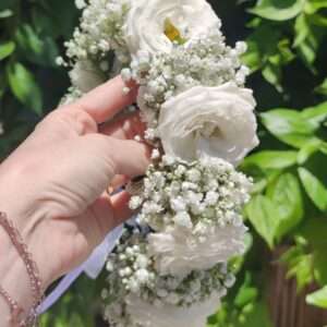 Ivory Rose Baby’s Breath Gajra