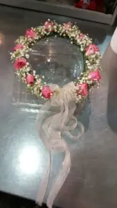 Rose Baby Breath Hair Crown