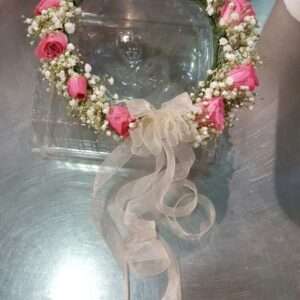 Rose Baby Breath Hair Crown