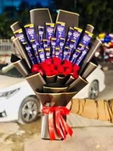 Chocolate & Red Roses Luxury Bouquet