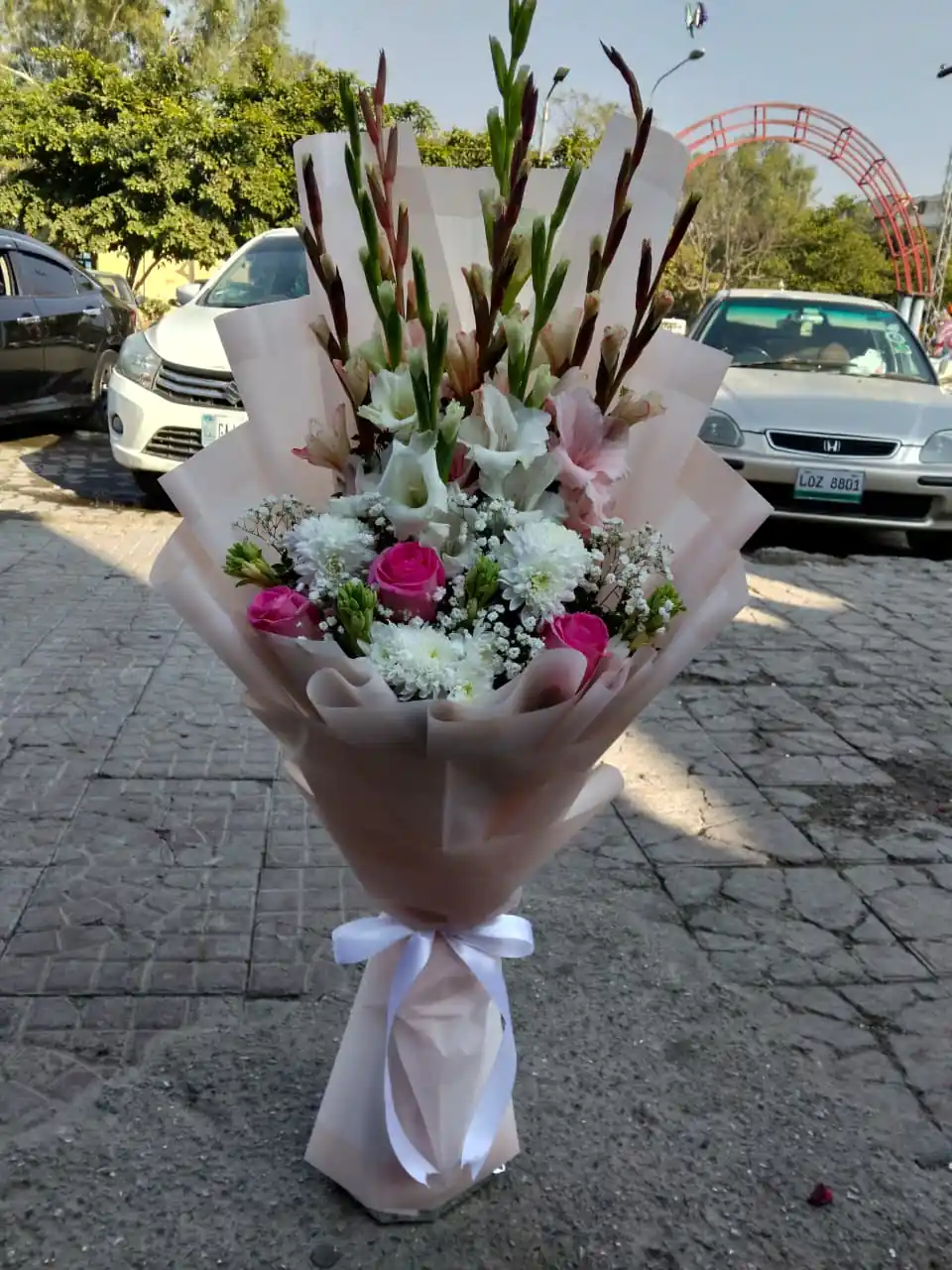 Gladiolus & Rose Bouquet