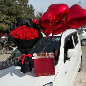 Royal Red Roses Surprise Combo