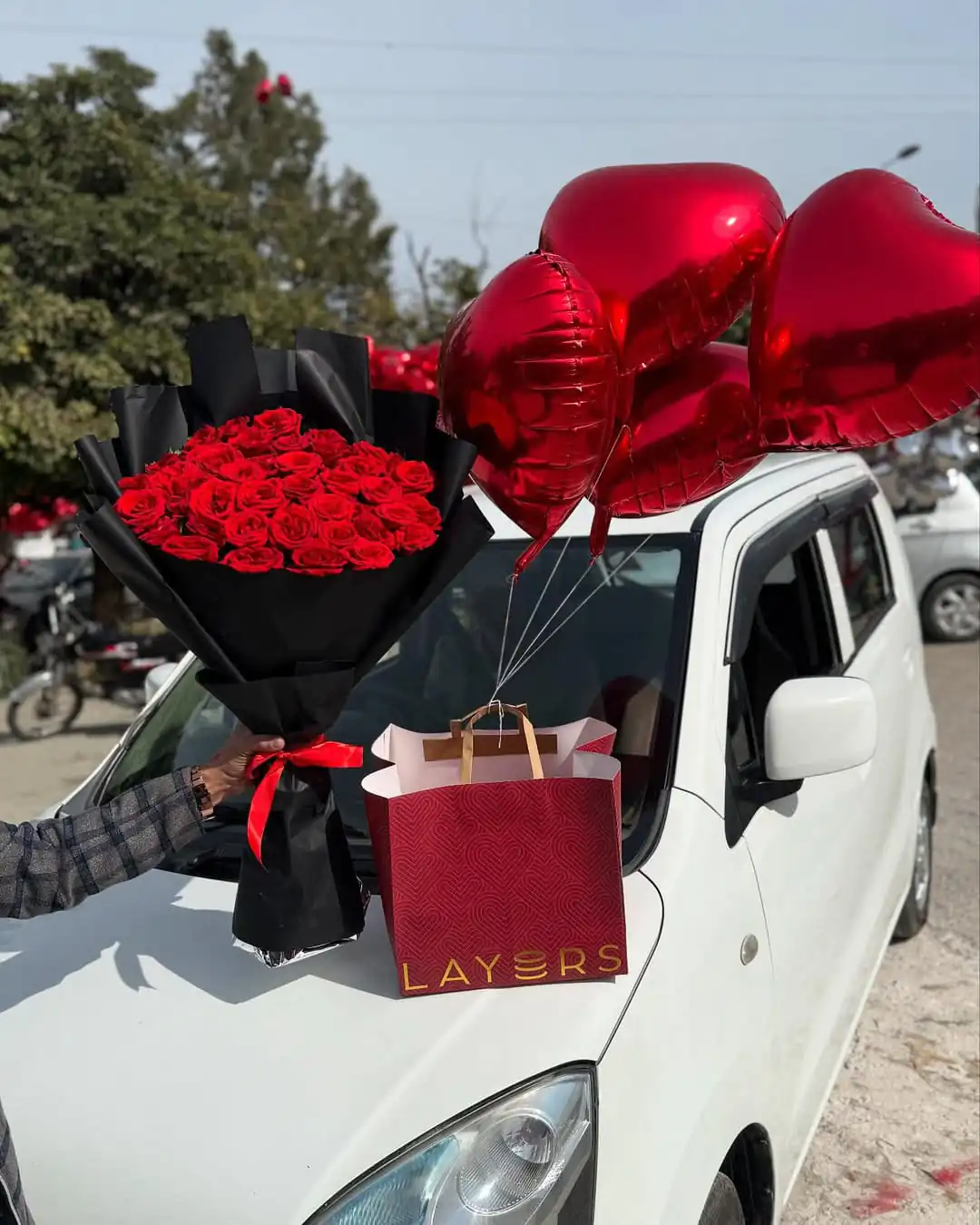 Royal Red Roses Surprise Combo