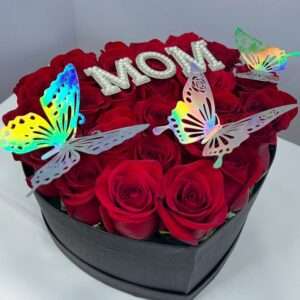 Mom Heart Rose Box