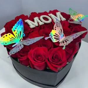 Mom Heart Rose Box