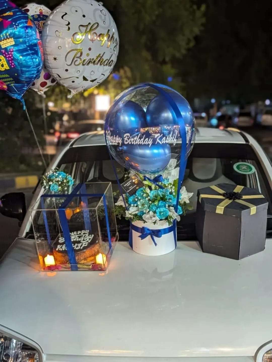 Royal Blue Birthday Surprise Box