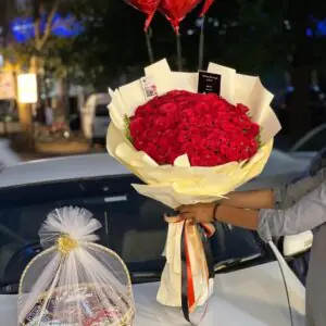 Royal Red Roses Surprise Combo