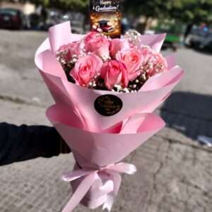 The Pink Petals Graduation Bouquet