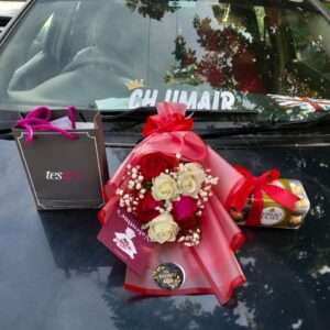 The Royal Golden-Red Ferrero Bouquet